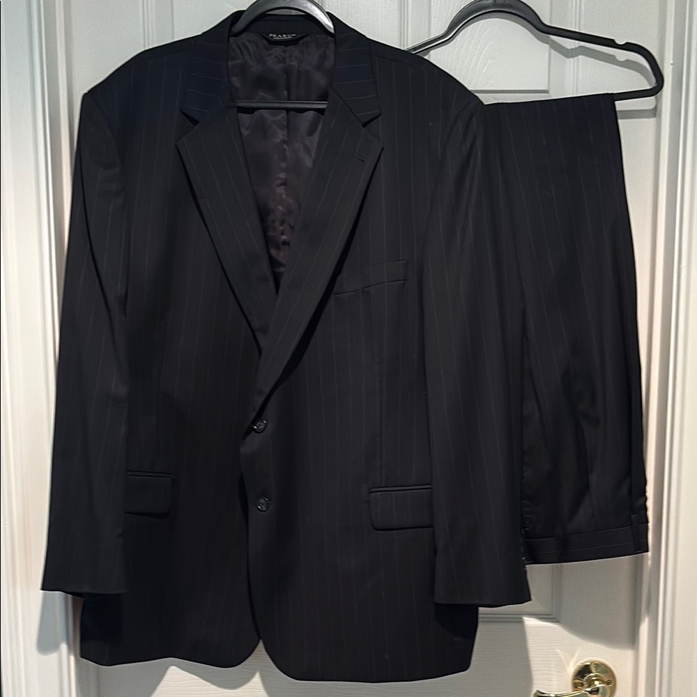 Jos. A. Bank Black Suit with Notched Lapel